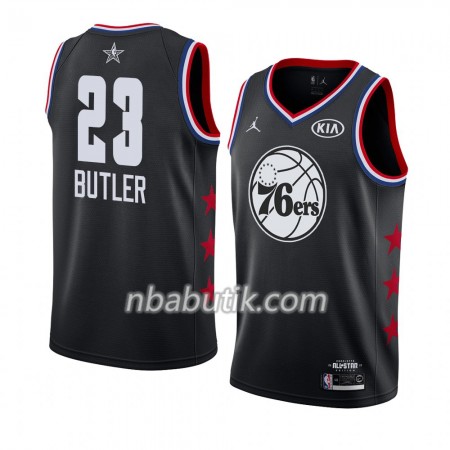 NBA Mænd Trøje Philadelphia 76ers Jimmy Butler 23 2019 All-Star Jordan Brand Sort Swingman